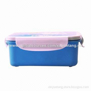 Popular Plastic Lunch Box, BPA Free for Kids, Made of PP Material